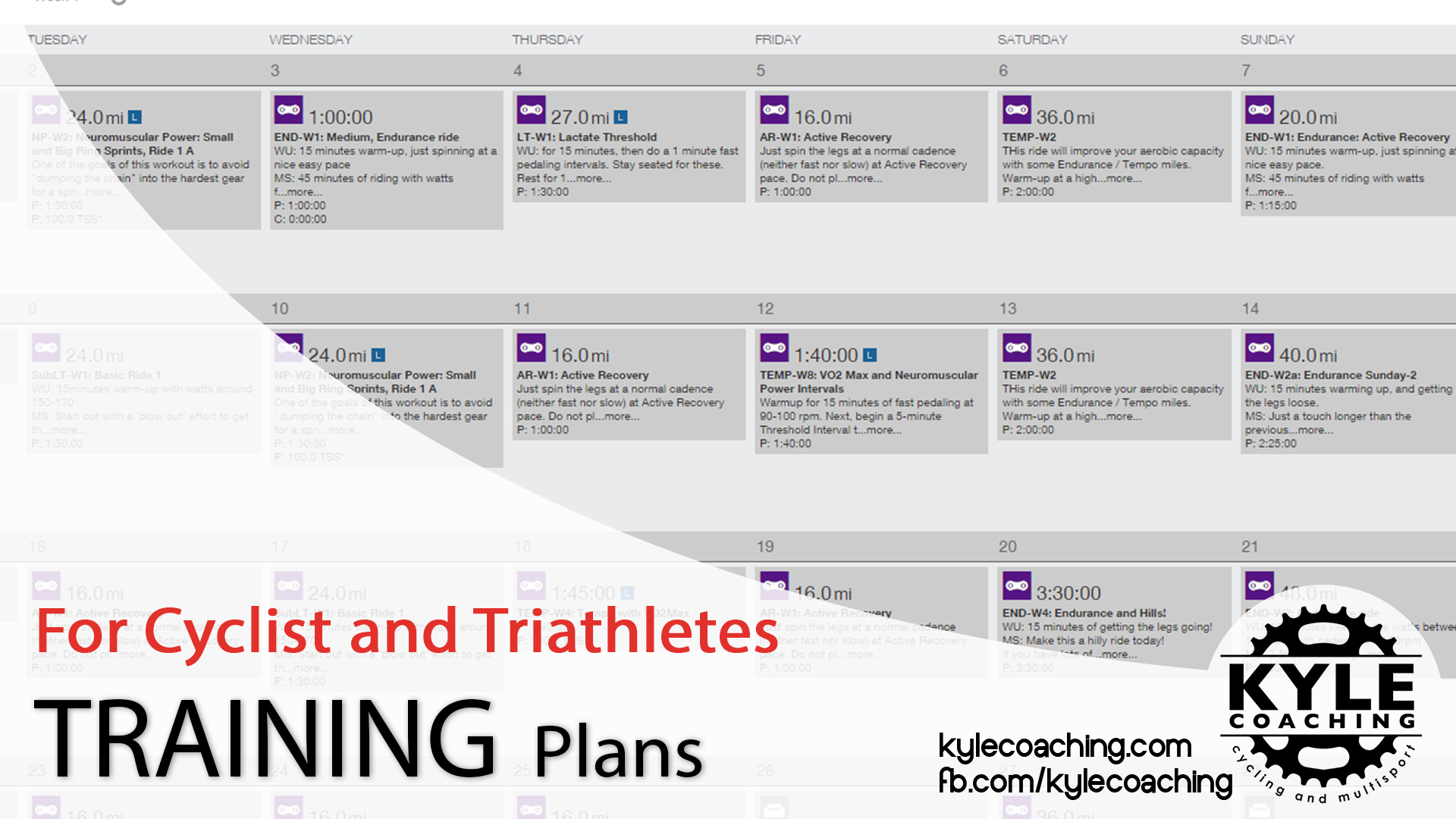 KyleCoaching training plans