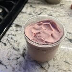 Strawberry Protein Shake made with Ninja Creami